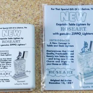 Roseart 1957 Vintage Ad  【ZIPPO】