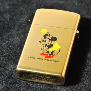 1979年製　ミニーマウス　ゴールデンエレガンス  スリム  【ZIPPO】