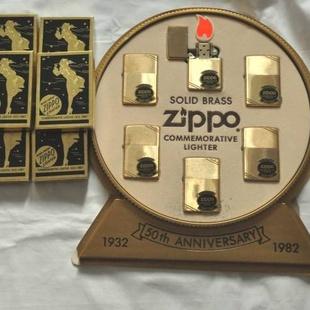 ジッポー社　創業50周年記念　スタンド式ディスプレイ6個セット 【ZIPPO】
