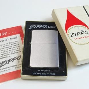 1969年後期製 プレーン（無地）跳ねロゴ初年度　豆腐フェルト【ZIPPO】