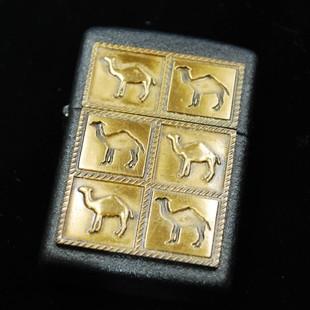 キャメル　クラックル　メタル貼り B 【ZIPPO】