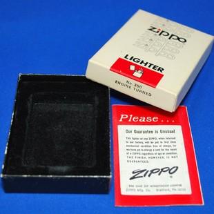 ​1977～84年製　新ロゴ　パッケージボックス（NO.350  ENGINE TURNED）NO.2【ZIPPO】
