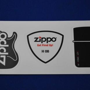 ZIPPOギター＆ピックステッカー 5枚セット【ZIPPO】