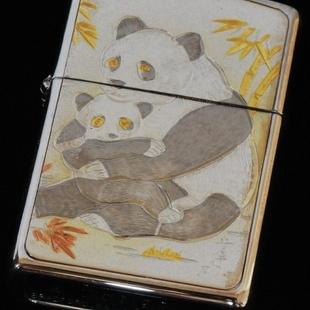 電鋳板　熊猫（パンダ） 【ZIPPO】
