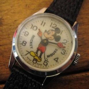 ミッキーマウス　ビンテージ　手巻き時計