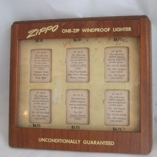 1950年代　木製　ディスプレイ・ケース 【ZIPPO】