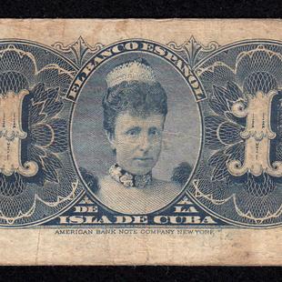 キューバ紙幣 裏面 1896年