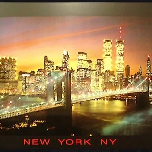 ニューヨーク夜景(約)縦63×横92×厚さ3.5cm