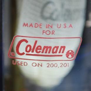 MADE IN U.S.A. FOR Coleman　USED ON　200,201