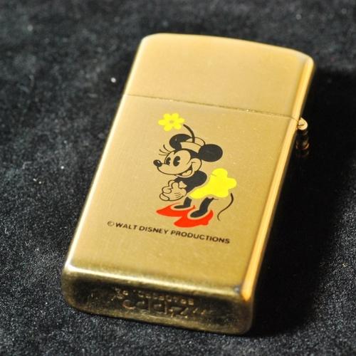 1979年製　ミニーマウス　ゴールデンエレガンス  スリム  【ZIPPO】