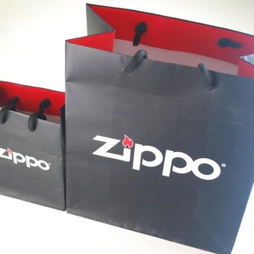 ZIPPOロゴ　紙製手提げ袋　2枚組 【ZIPPO】