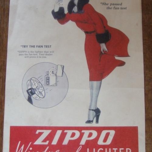 幻のウインディ・ポスター 額装済み【ZIPPO】 1930年代 | Zippo