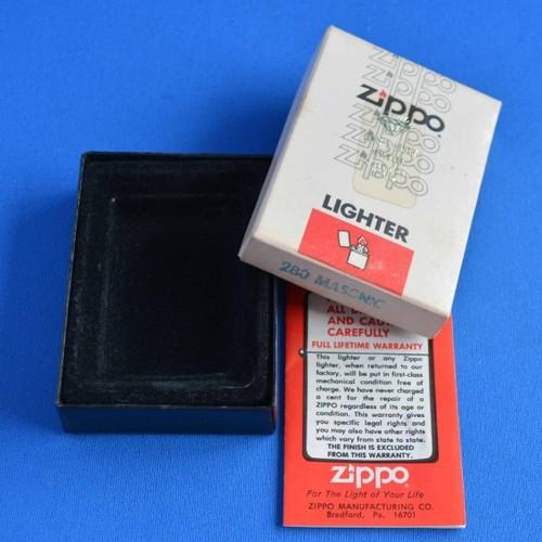 ​1977～84年製　NO.280 MASONIC　パッケージボックス【ZIPPO】