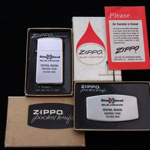 1969年製　Stran Steel社　ジッポー＆ポケットナイフ 【ZIPPO】